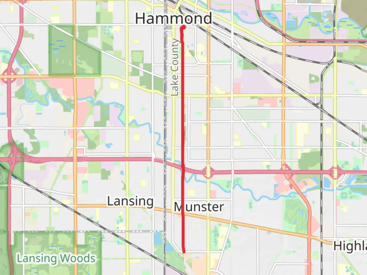An image depicting the trail Monon Trail and its surrounding area.