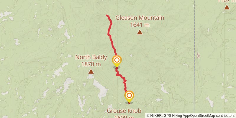 Icy Springs Trail stage 2 Map
