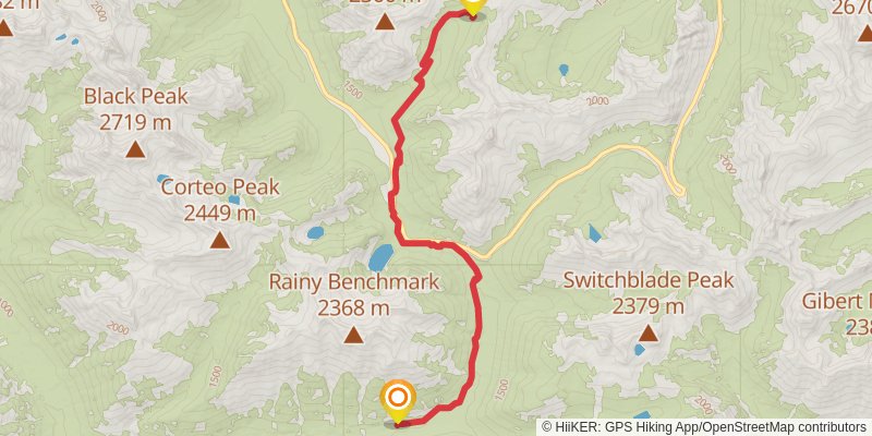 Ultra Pedestrian North Loop stage 202 Map
