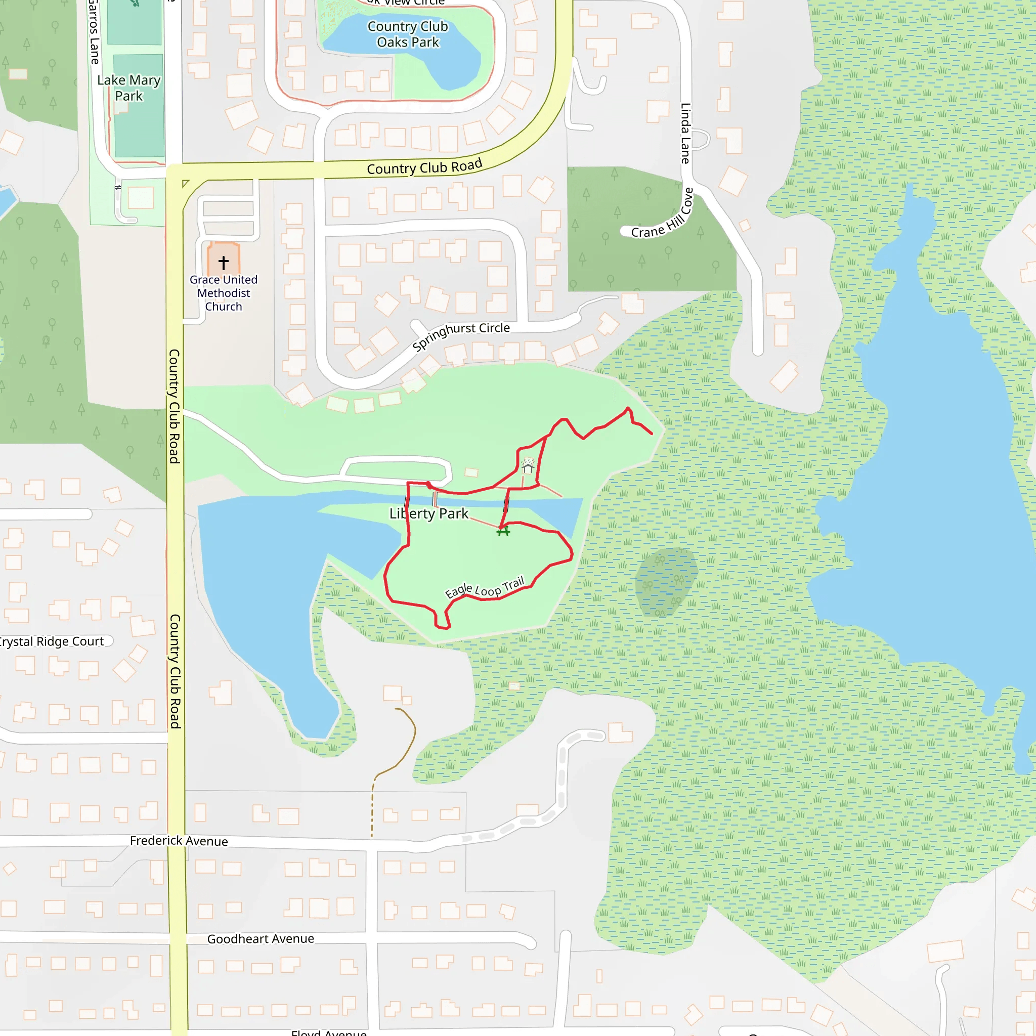 Eagle Loop Trail mobile static map