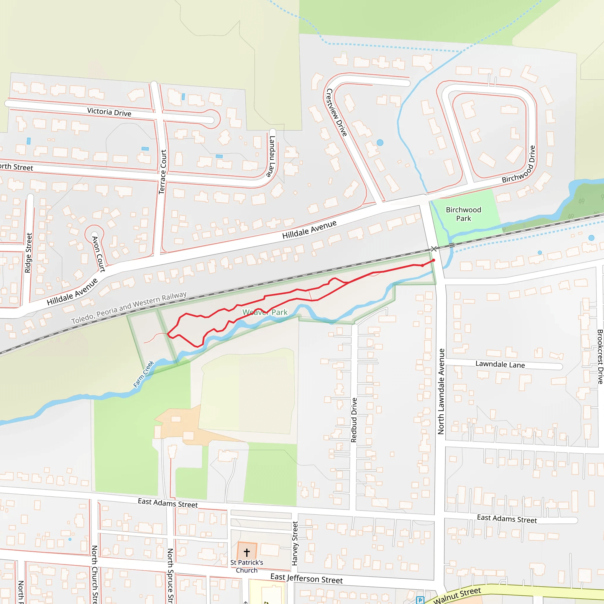Farm Creek side Loop mobile static map