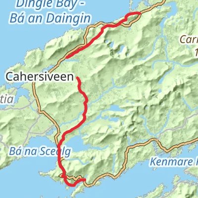 Kerry Way 5-Day Gentle Tour (Hillwalk Tours) mobile static map