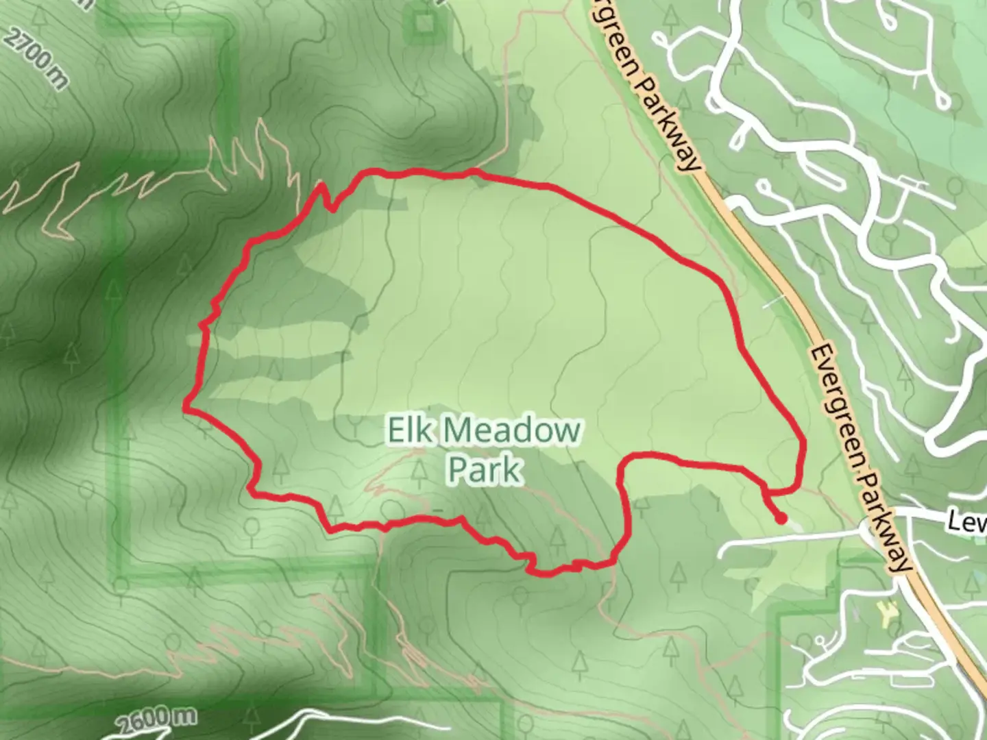 An image depicting the trail Painter's Pause, Founder's and Sleepy S Loop Trail and its surrounding area.