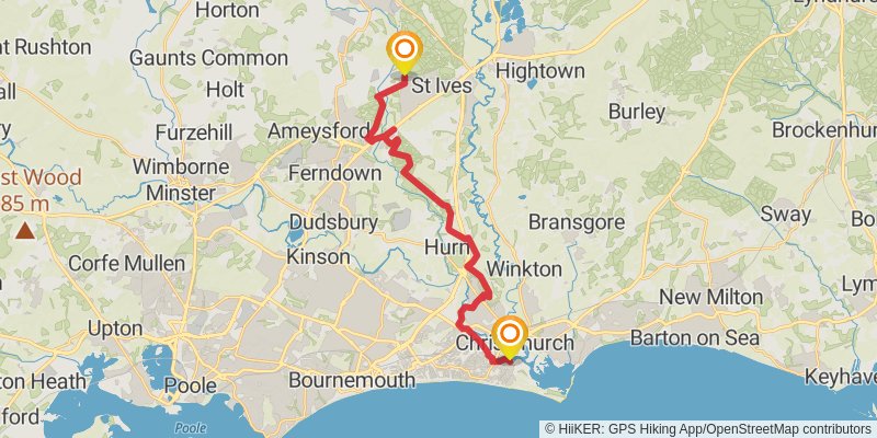 Dorset Loop from North Haven Point stage 2 Map