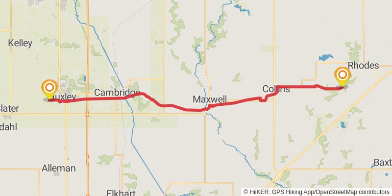 American Discovery Trail - North stage 33 Map