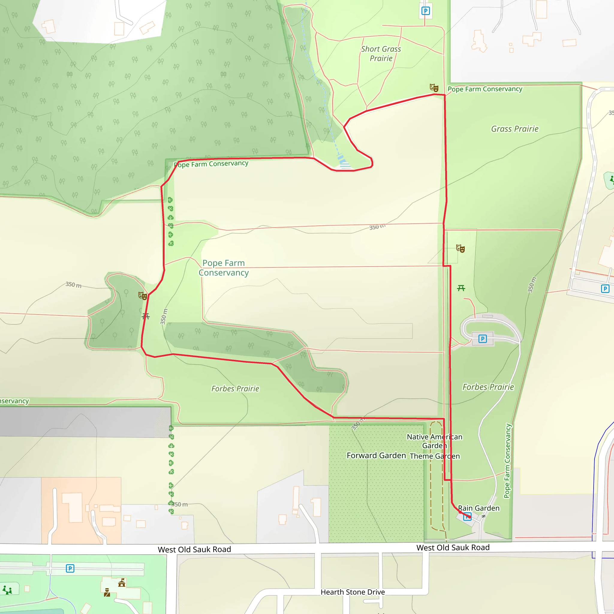 Forbes Prairie Loop mobile static map