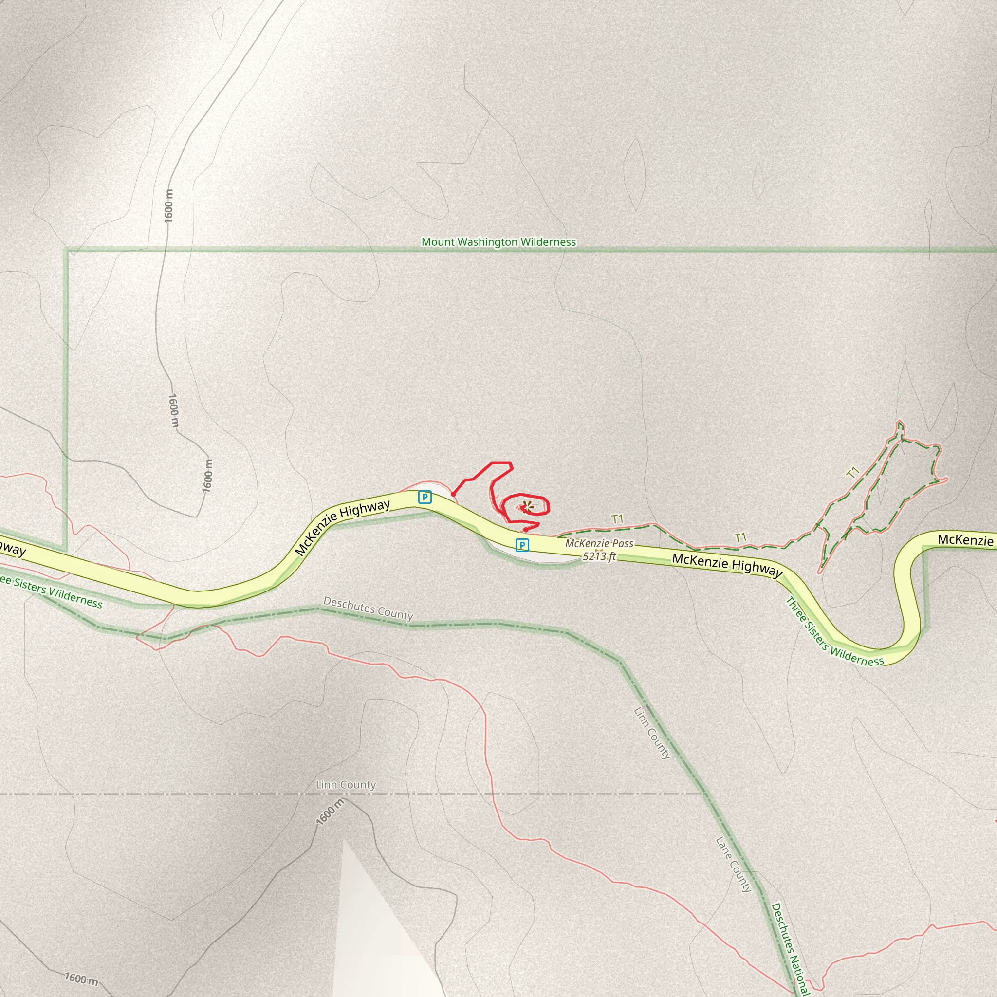 Dee Wright Observatory Trail mobile static map