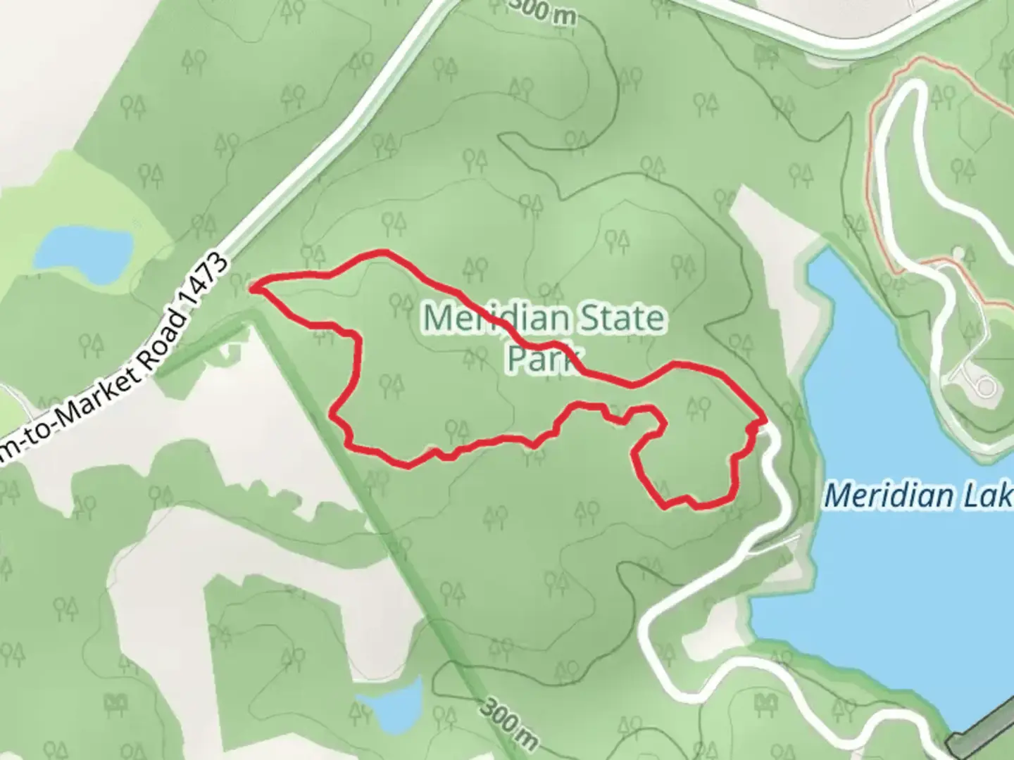 An image depicting the trail Shinnery Ridge Loop Trail and its surrounding area.