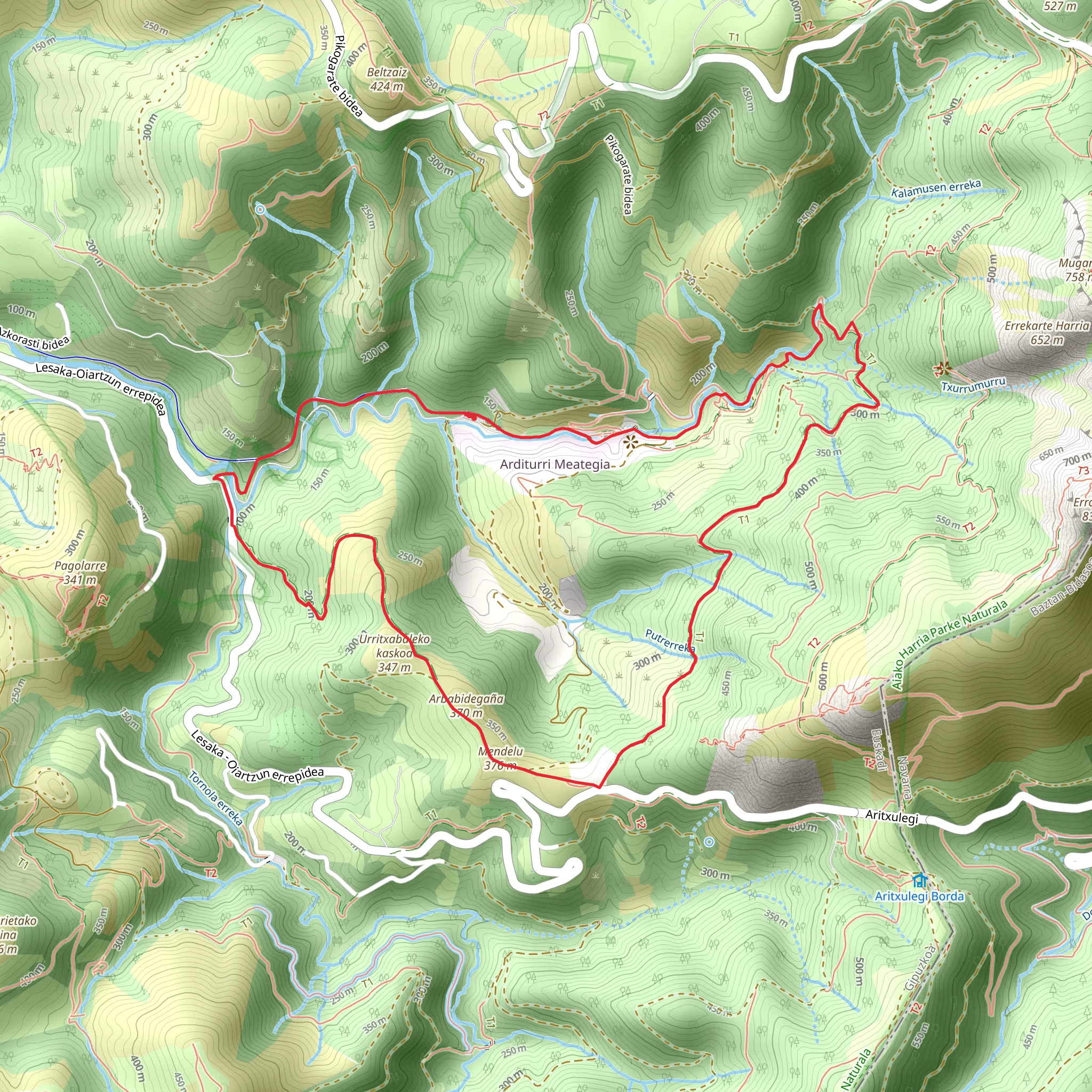 Arditurri mines PR GI 1009 mobile static map