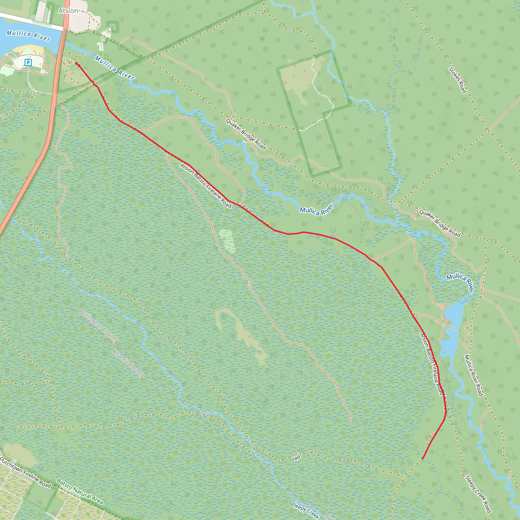 Railroad Avenue Out and Back mobile static map