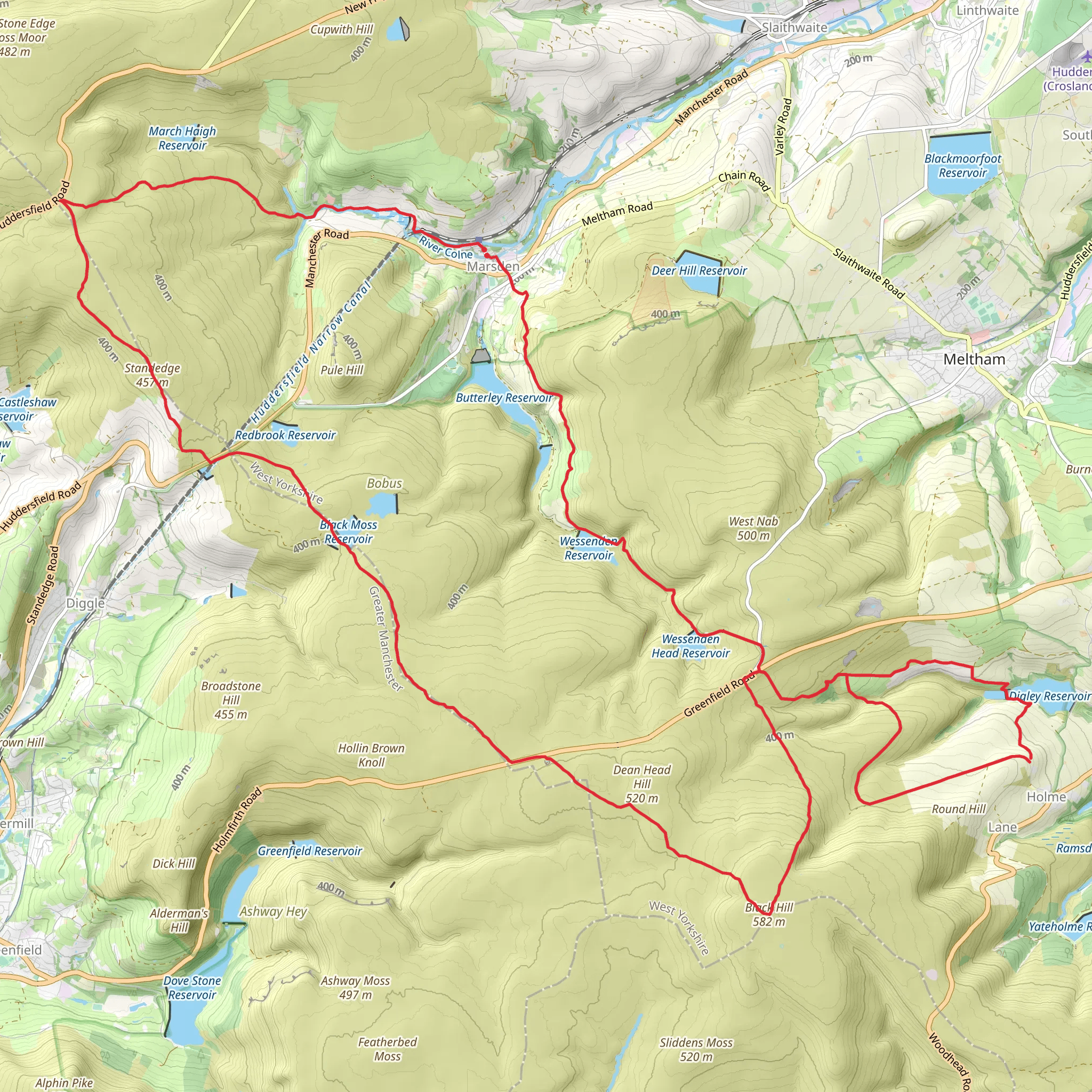 Bog Dodgers Way mobile static map