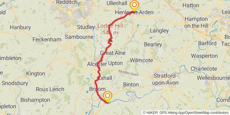 Middleton in Teesdale to Dover Walk stage 24 Map