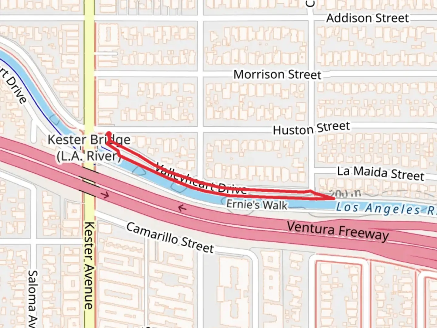 An image depicting the trail Ernie's Walk and its surrounding area.