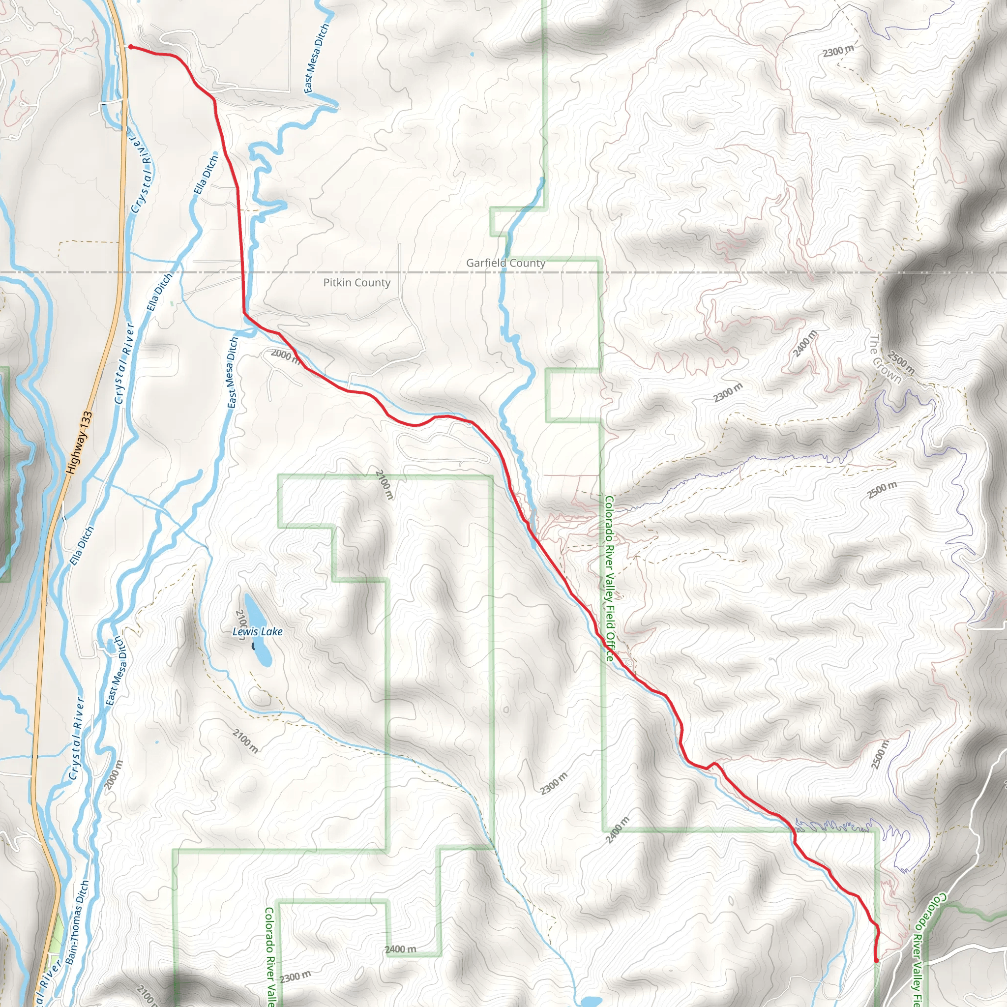 Prince Creek Road mobile static map