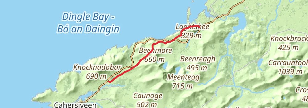 Kerry Way 4-Day Gentle Tour (Hillwalk Tours) stage 2 Map
