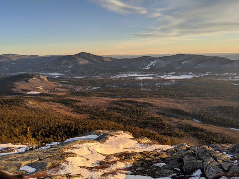 An image depicting the trail Tent Boulder Trail via Moat Mineral Site Trail and its surrounding area.