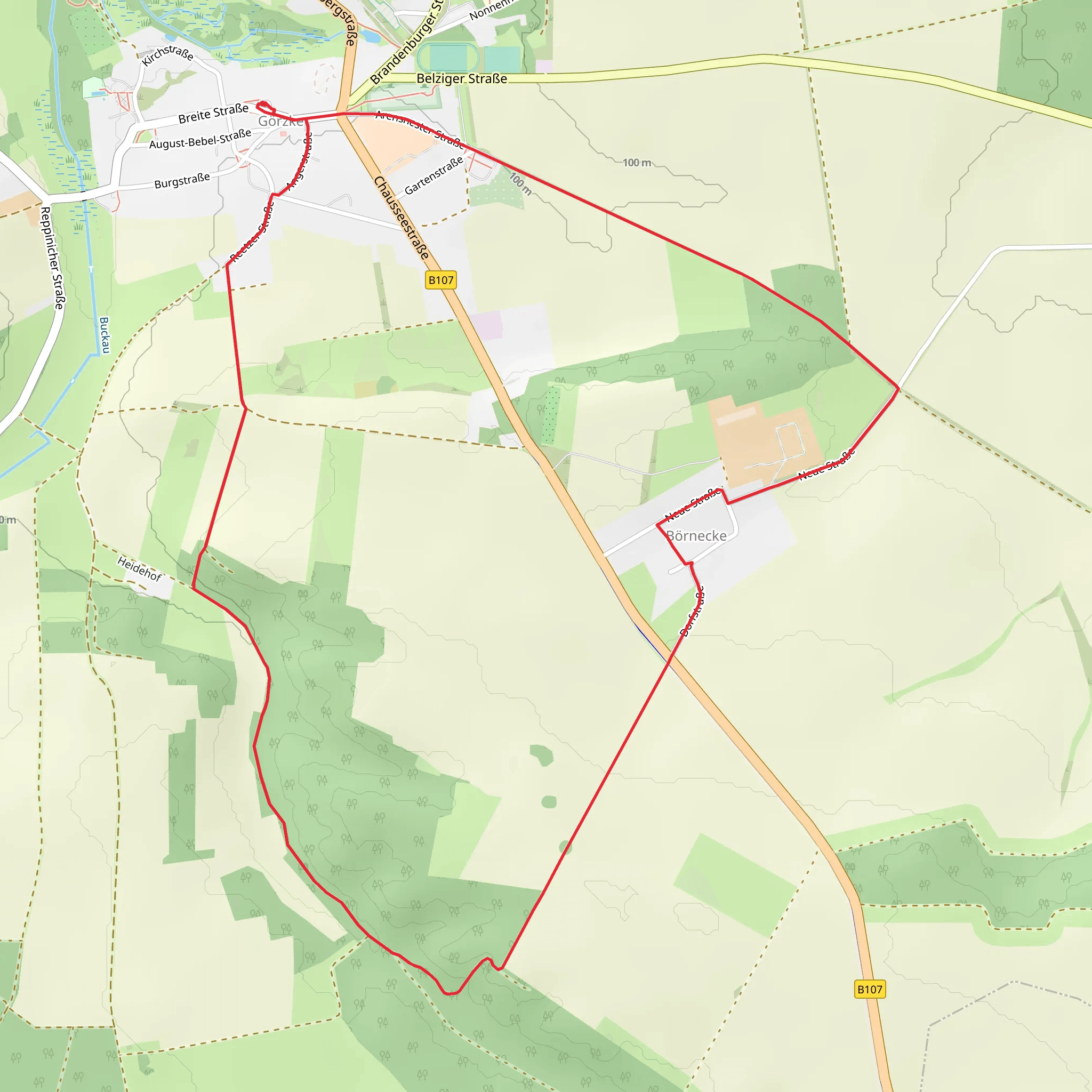 Naturparkrundwanderweg Loop mobile static map