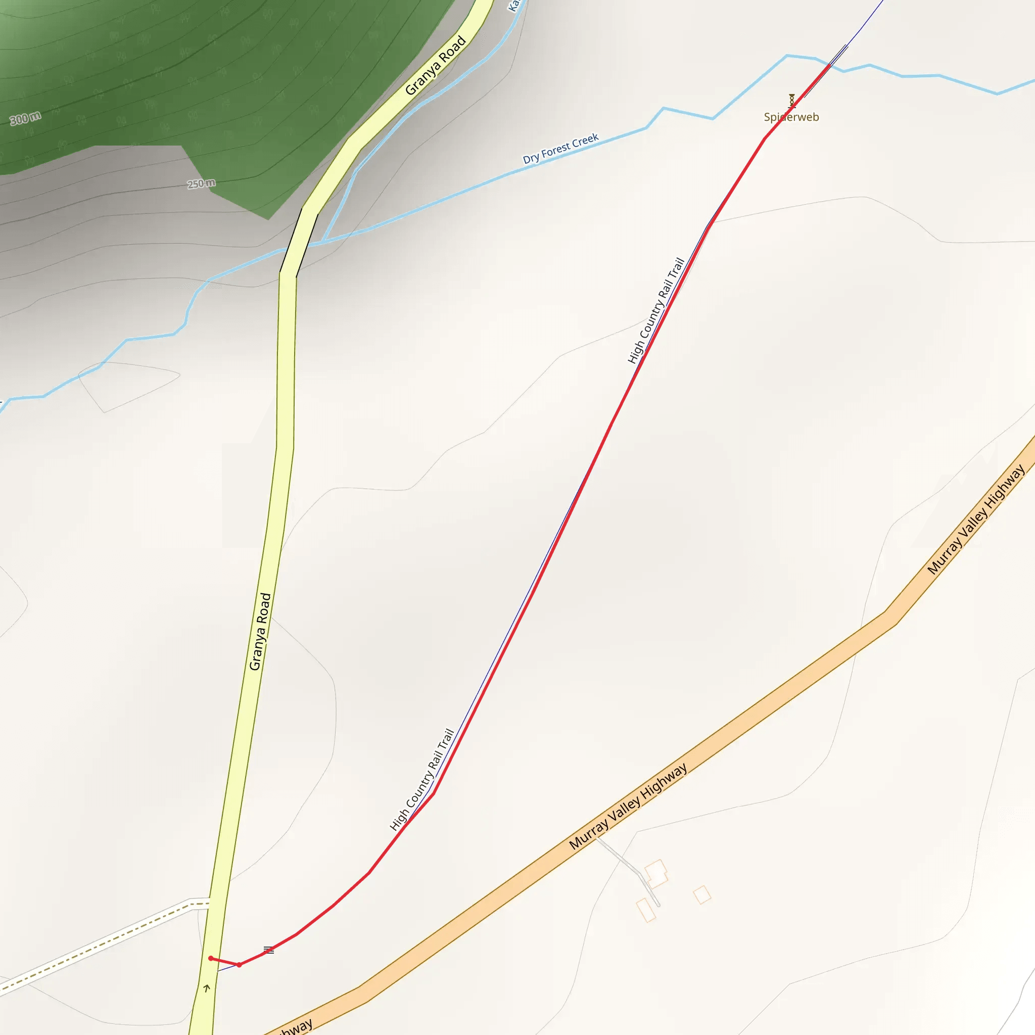 Dry Forest Creek Trestle Walk mobile static map