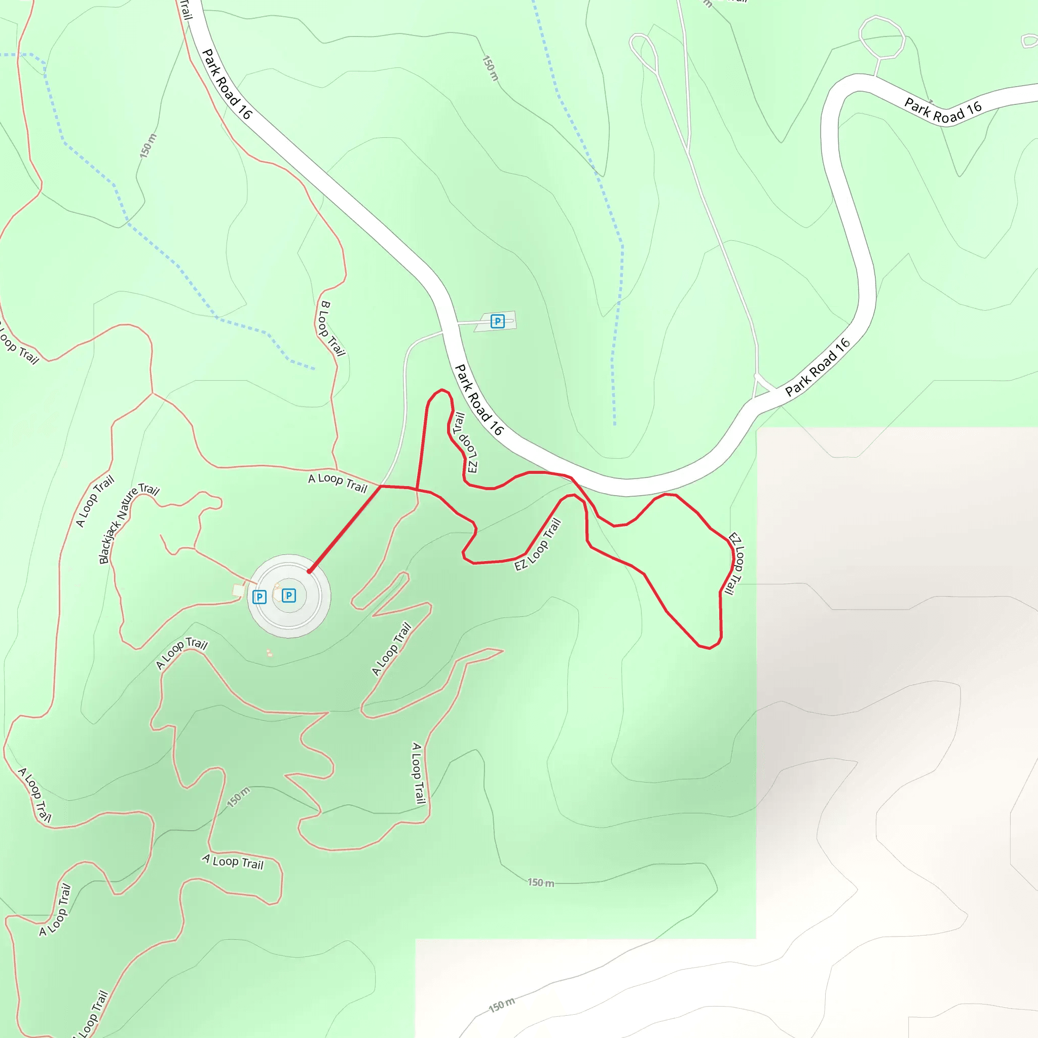 EZ Loop Trail mobile static map