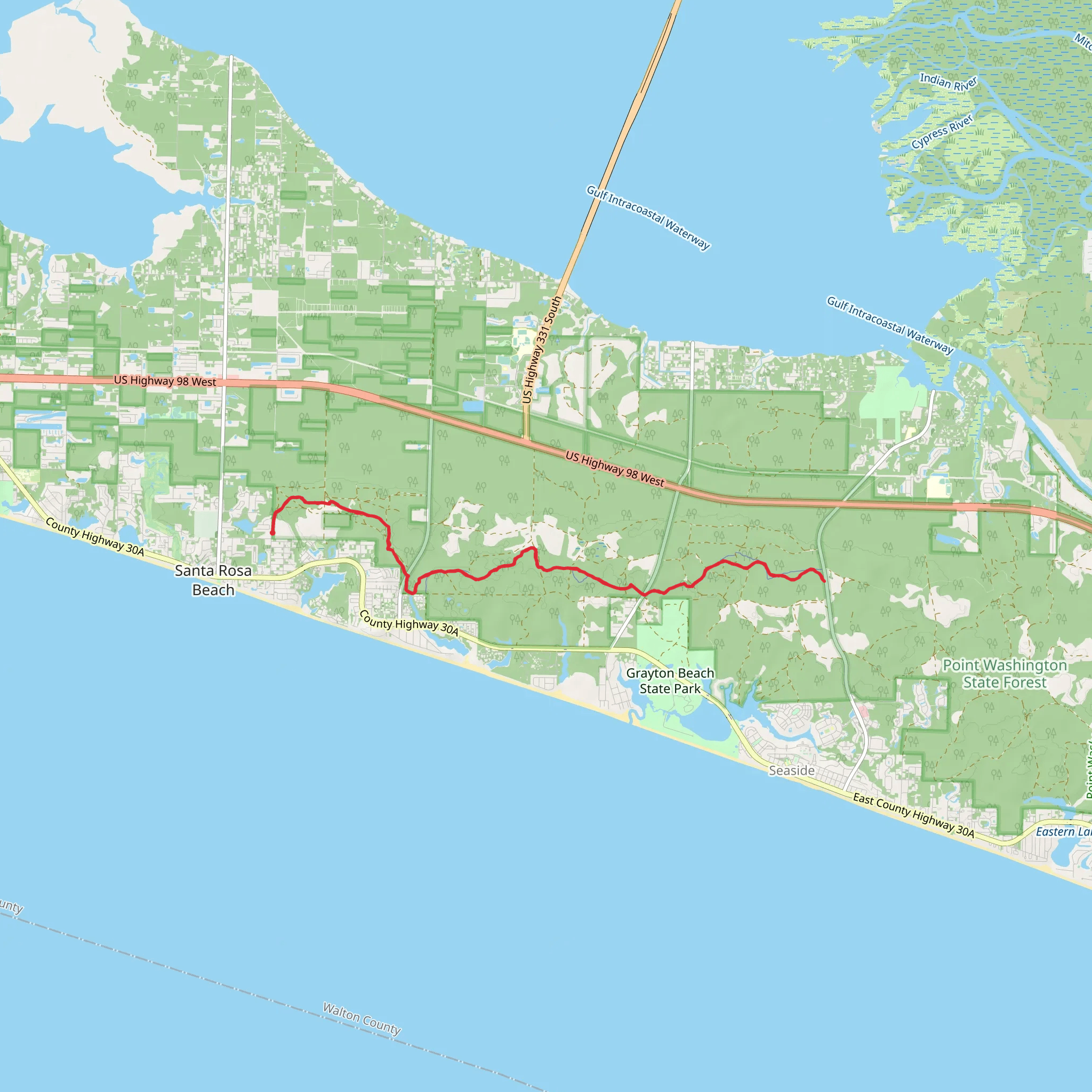 Longleaf Greenway - Santa Rosa Beach mobile static map