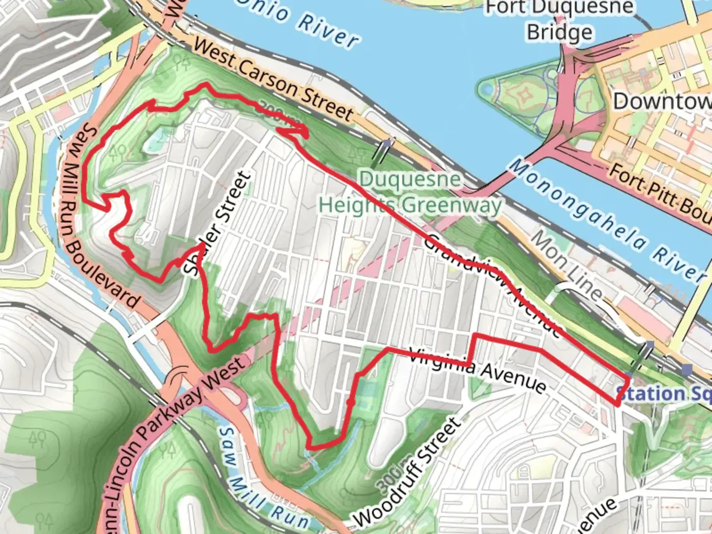 An image depicting the trail Eileen McCoy Park Loop via Emerald View Trail and its surrounding area.
