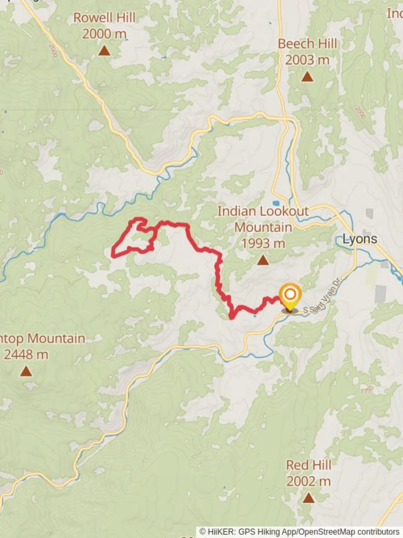 An image depicting the trail Bitterbrush Trail and Nelson Loop and its surrounding area.