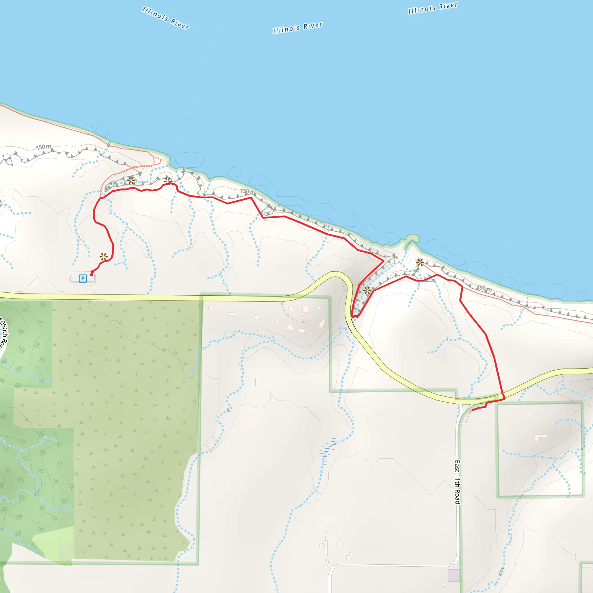 Parkman's Plain Walk mobile static map