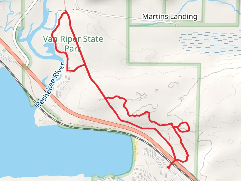 Old Wagon Road Trail and Peshekee River Loop