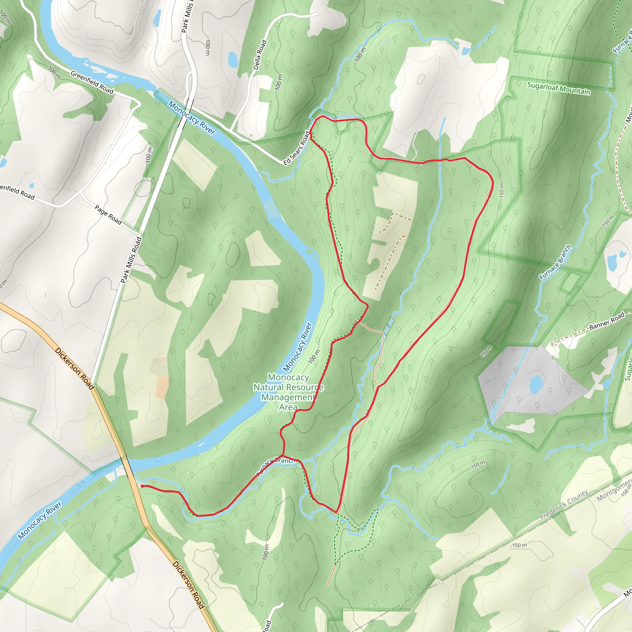 Furnace Branch Loop mobile static map