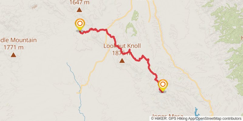 Sky Islands Traverse stage 9 Map