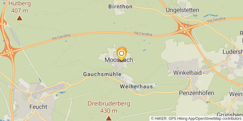 Fränkischer Dünenweg spur 1 Map