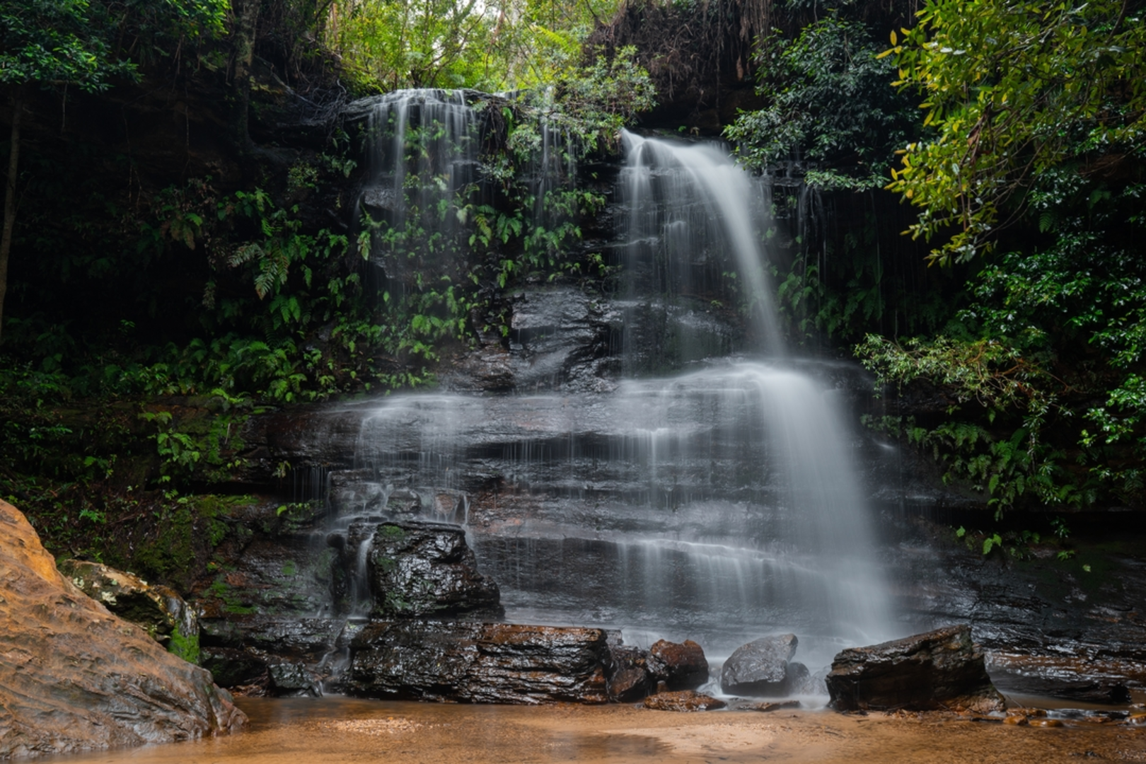 An image depicting the trail Federal Falls Walk and its surrounding area.