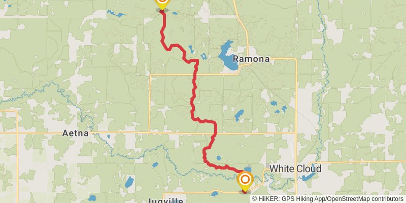 North Country Trail - Michigan Southeast stage 27 Map