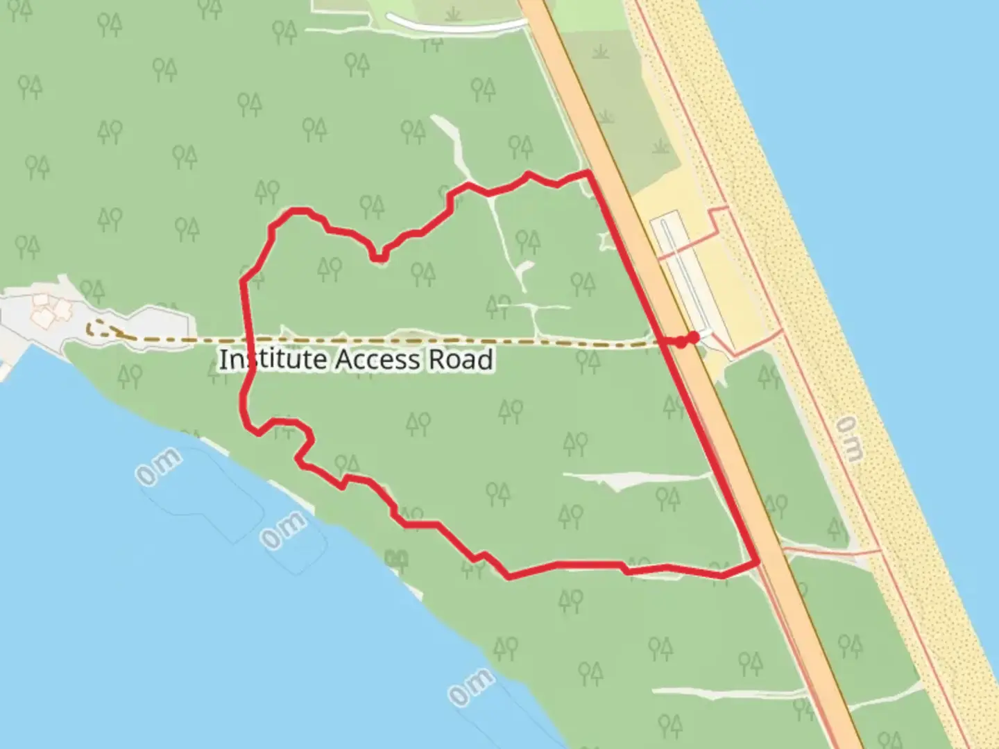 An image depicting the trail Loop beside Coconut Point and its surrounding area.