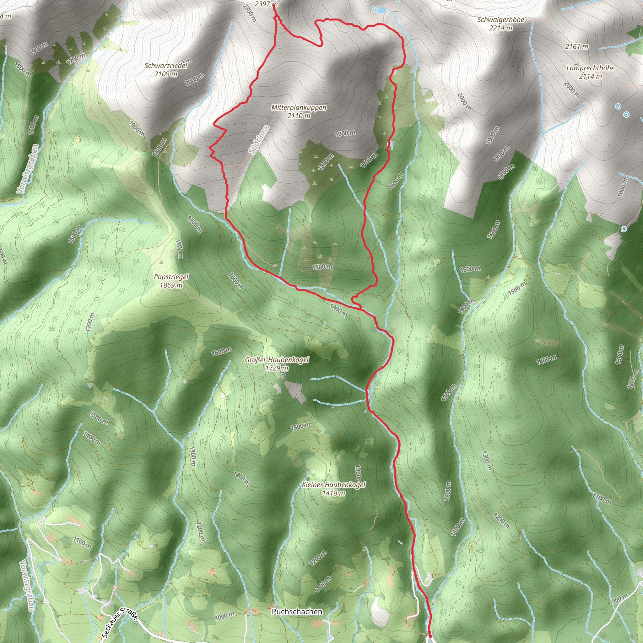 Seckauer Zinken mobile static map