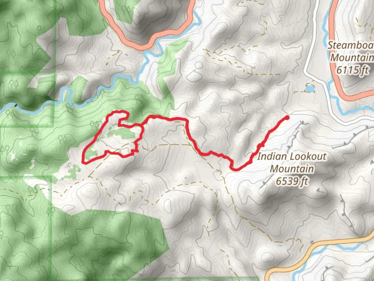 An image depicting the trail Nelson Loop via Antelope Trail and its surrounding area.