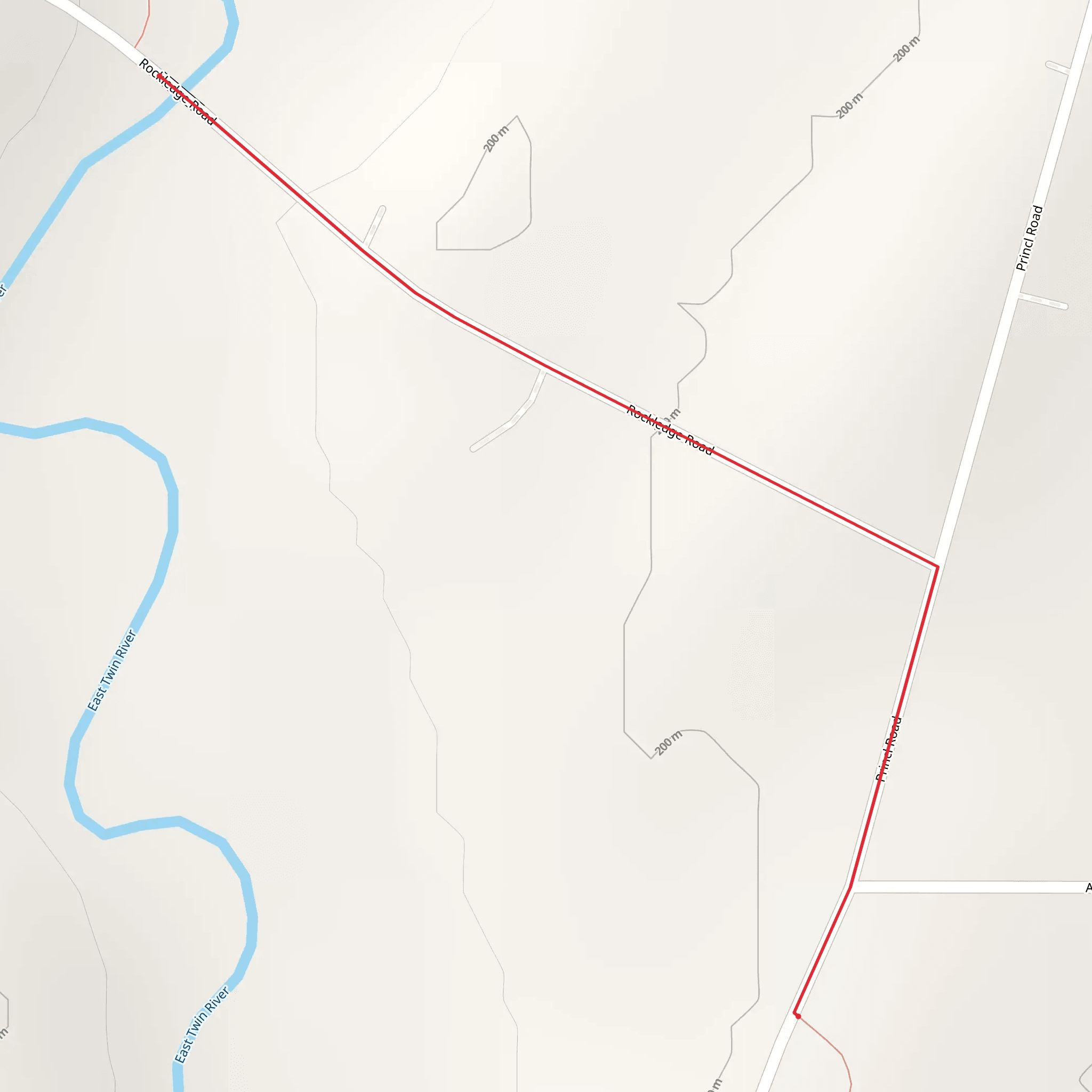 East Twin River via IAN Point to Point mobile static map