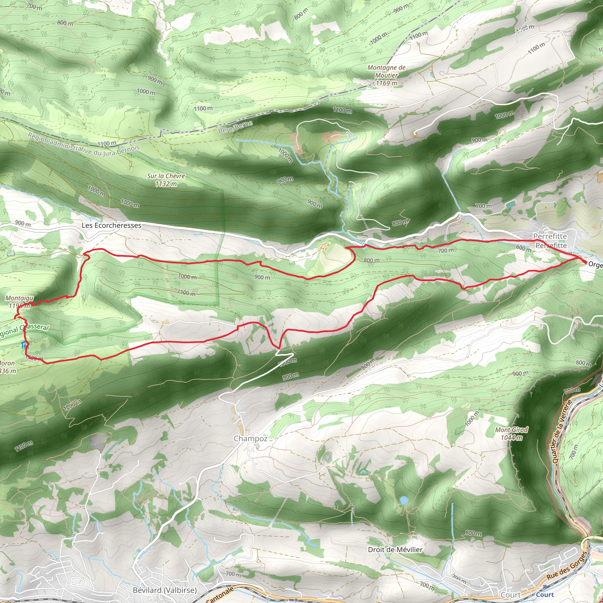 Chemin de Moron mobile static map