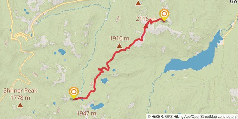 American Ridge Trail stage 5 Map