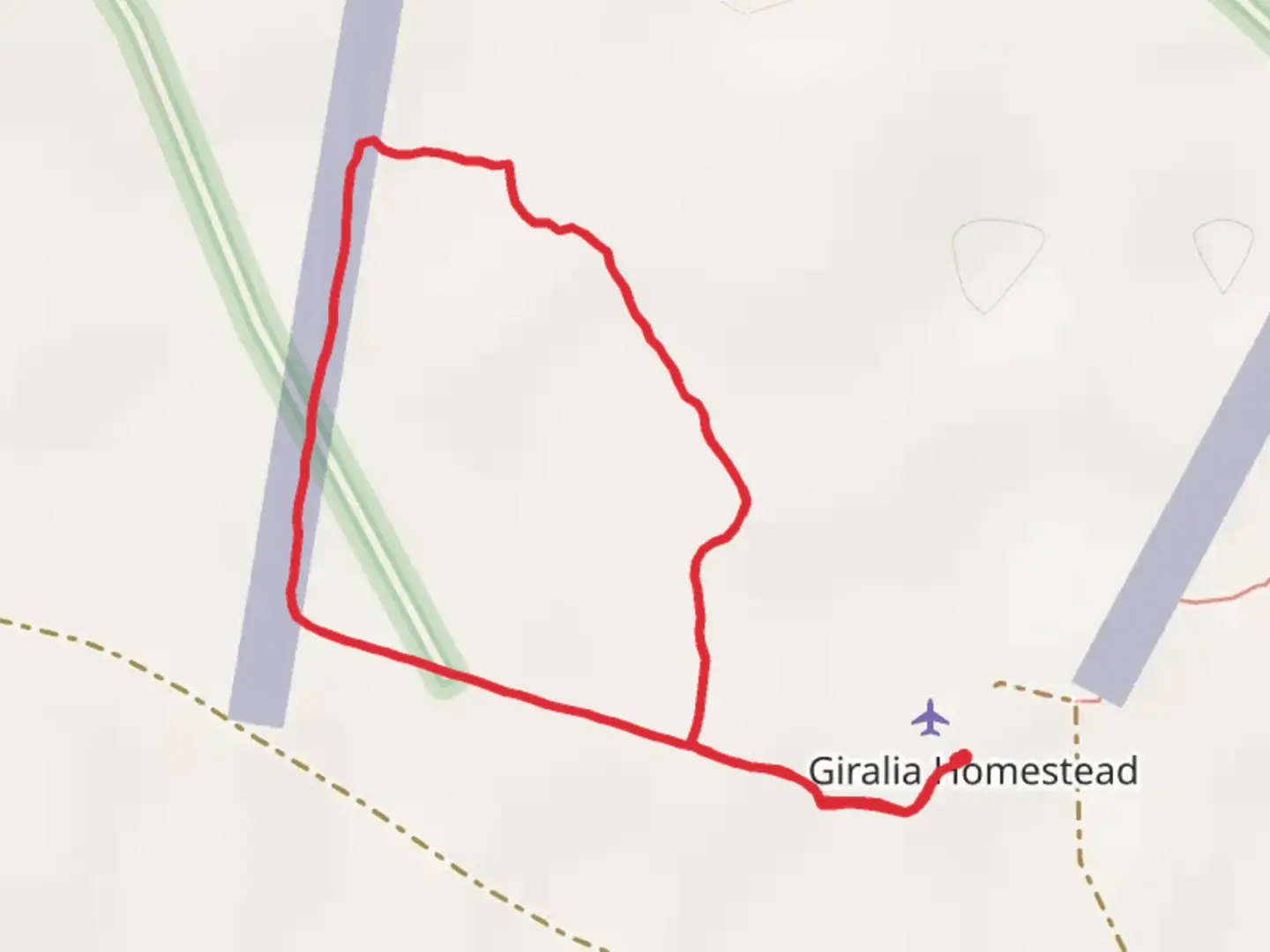 An image depicting the trail Bird Walk and its surrounding area.