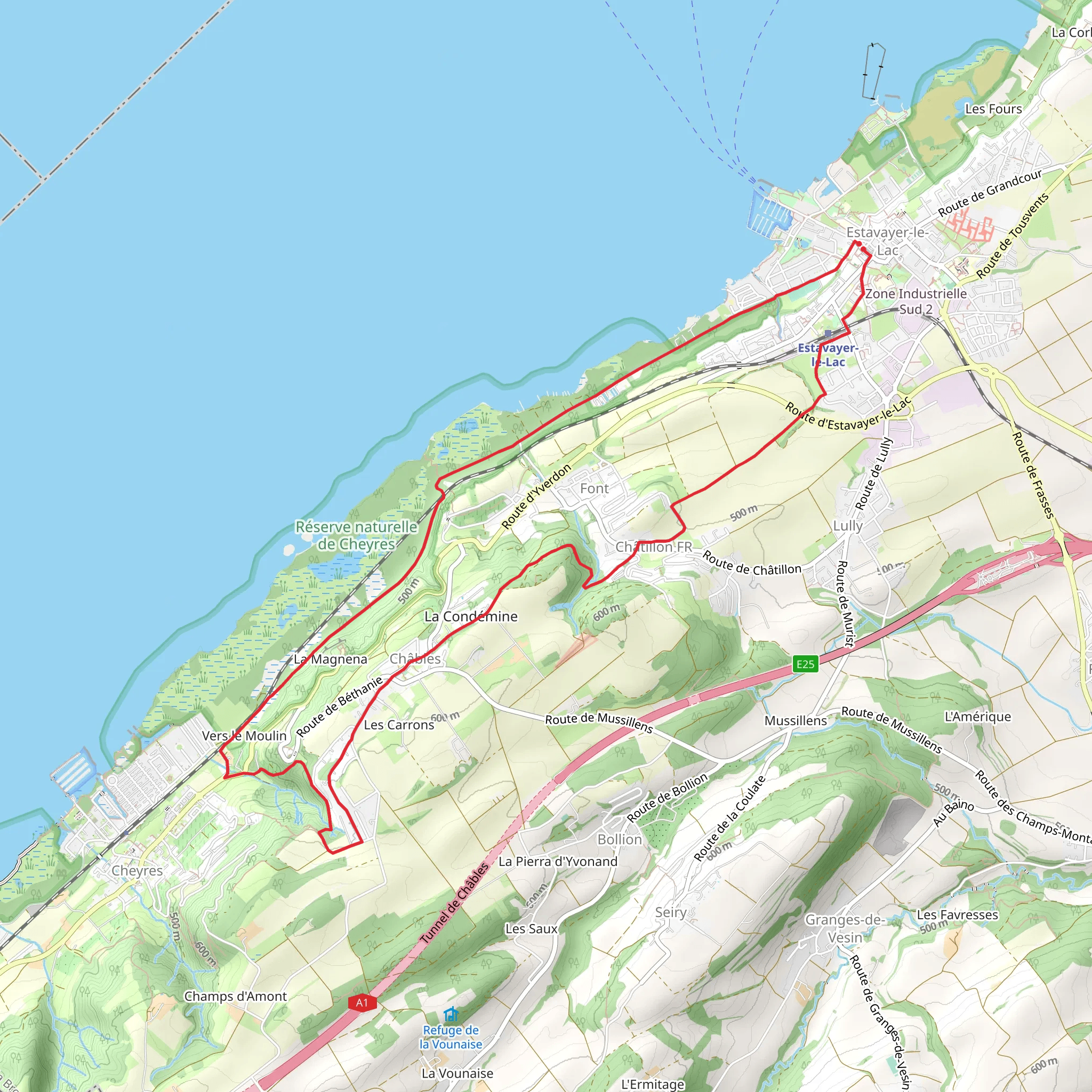 Chemin de la Grande Cariçaie mobile static map