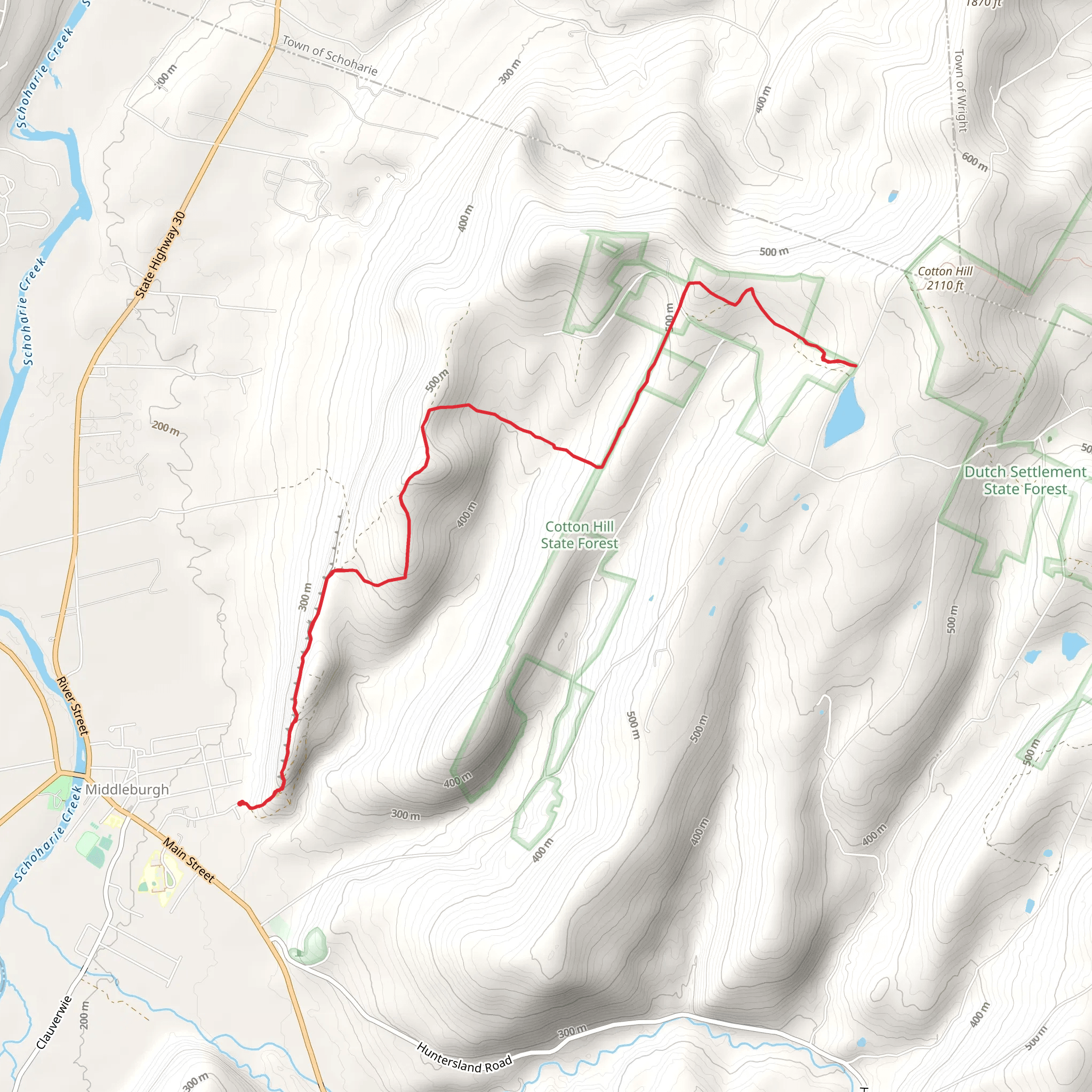 Middleburgh - Schoharie County Long Path mobile static map