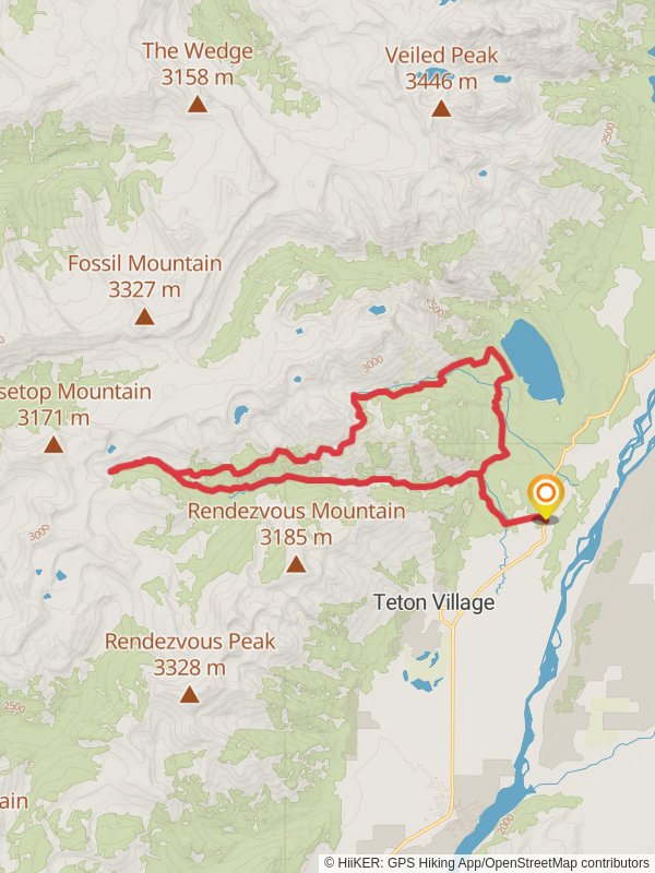 Open Creek and Granite Canyon Trail mobile static map