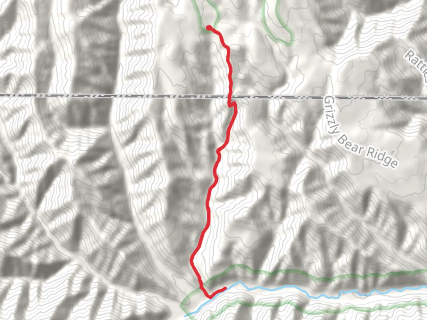 An image depicting the trail Wenaha River via Slick Ear Trail and its surrounding area.