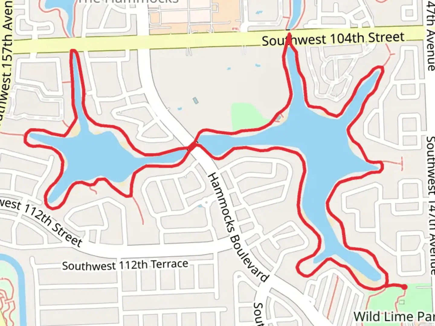 An image depicting the trail The Hills Loop and its surrounding area.