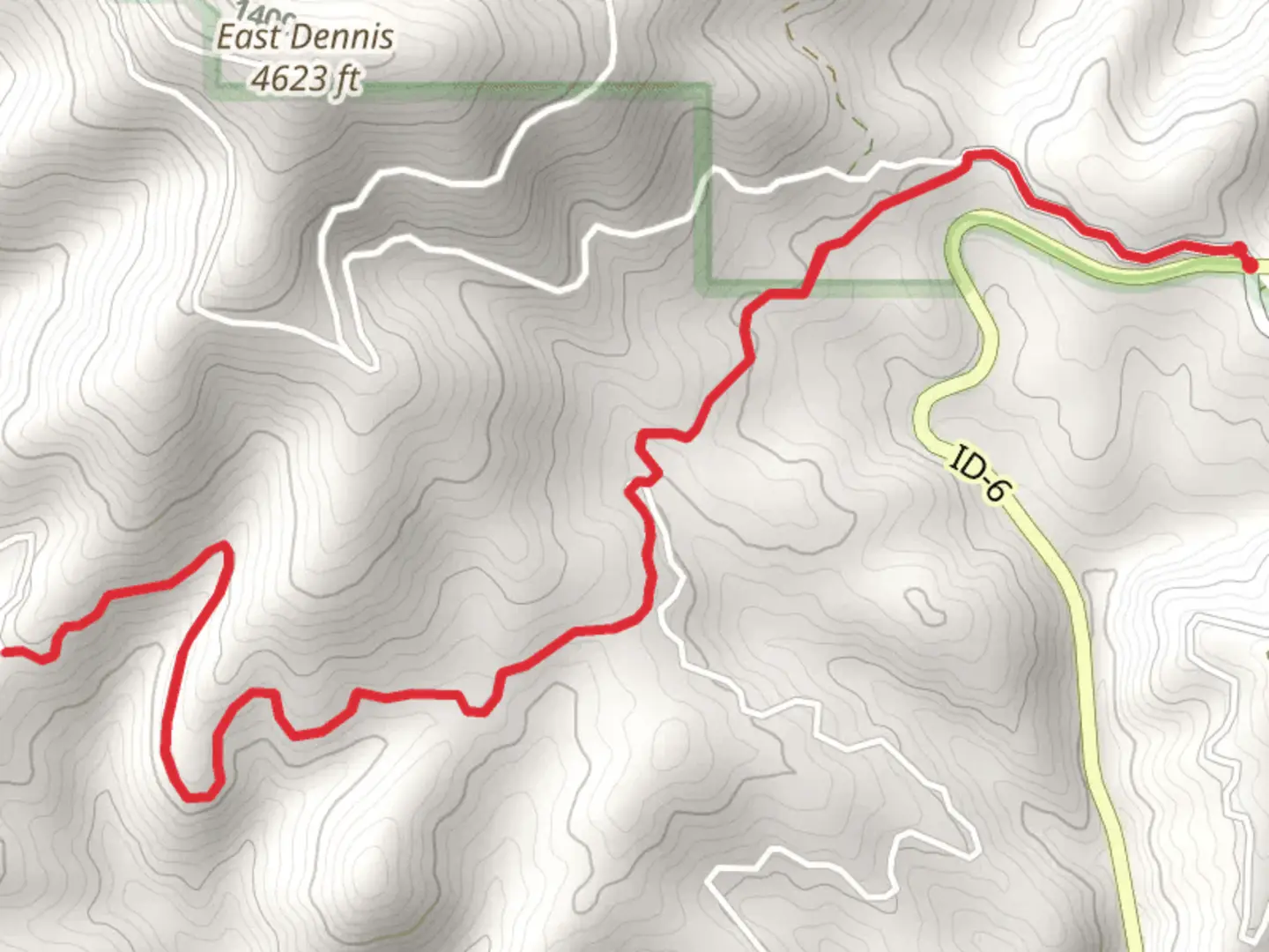 An image depicting the trail Logger's Saddle and its surrounding area.