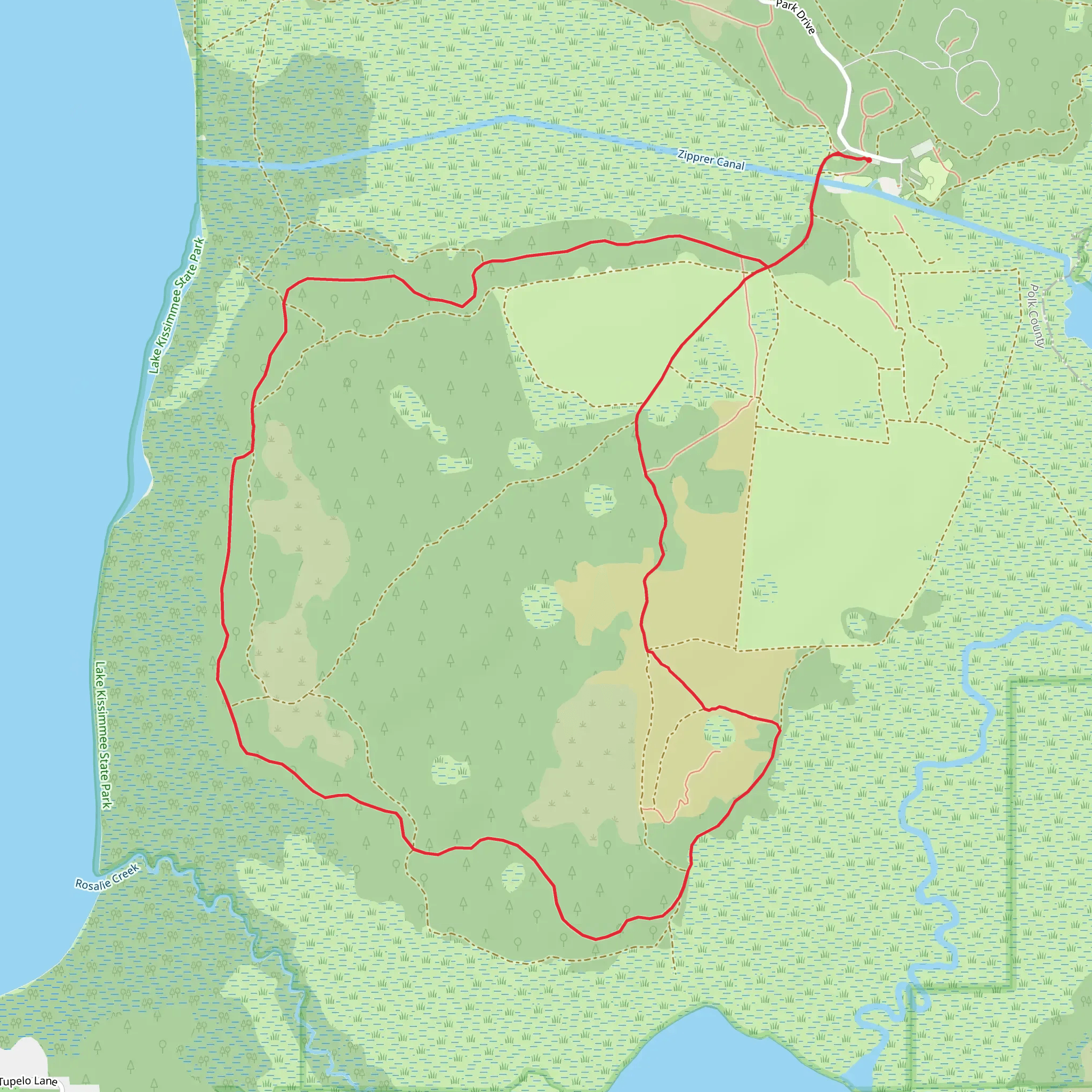 Buster Island Loop mobile static map