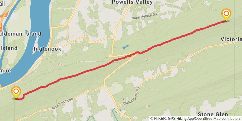 Appalachian Trail stage 116 Map