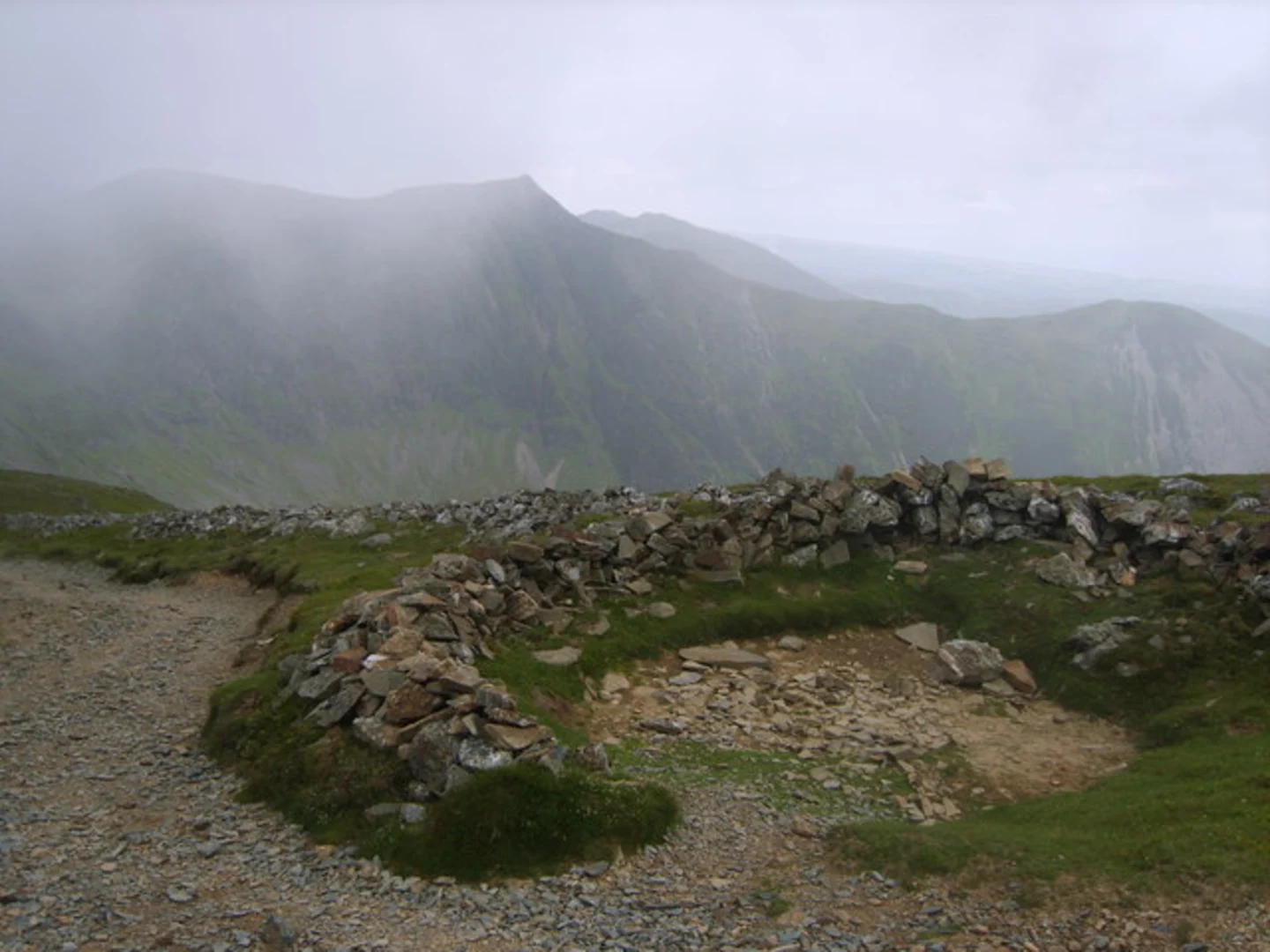 An image depicting the trail Grisedale Pike and Hobcarton Crag from Braithwaite and its surrounding area.