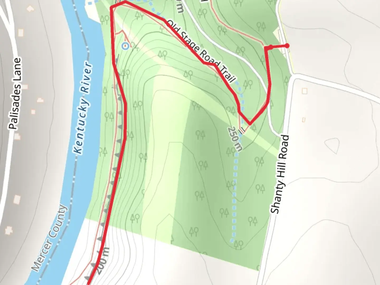 An image depicting the trail Great Wall Trail and its surrounding area.